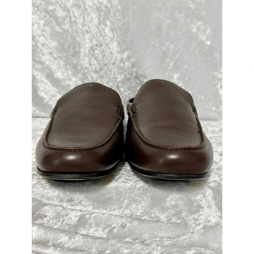 Carlos by Carlos Santana‎ Shoes Dark Chocolate Planeo Slide Leather Mule Sz 9.5D